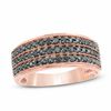 Thumbnail Image 0 of 0.45 CT. T.W. Black Diamond Three Row Band in 10K Rose Gold