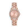 Ladies' Exclusive Citizen Eco-Drive® Crystal Accent Rose-Tone Watch (Model: FE1143-88Q)