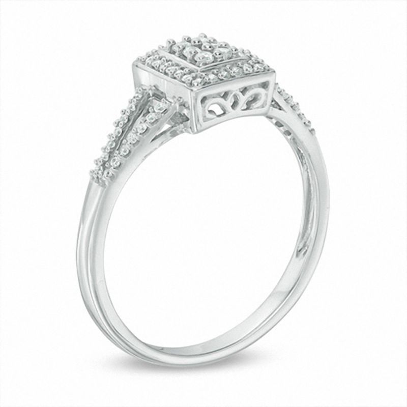 Rectangle discount promise rings