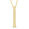 Linear Bar Pendant in 10K Gold