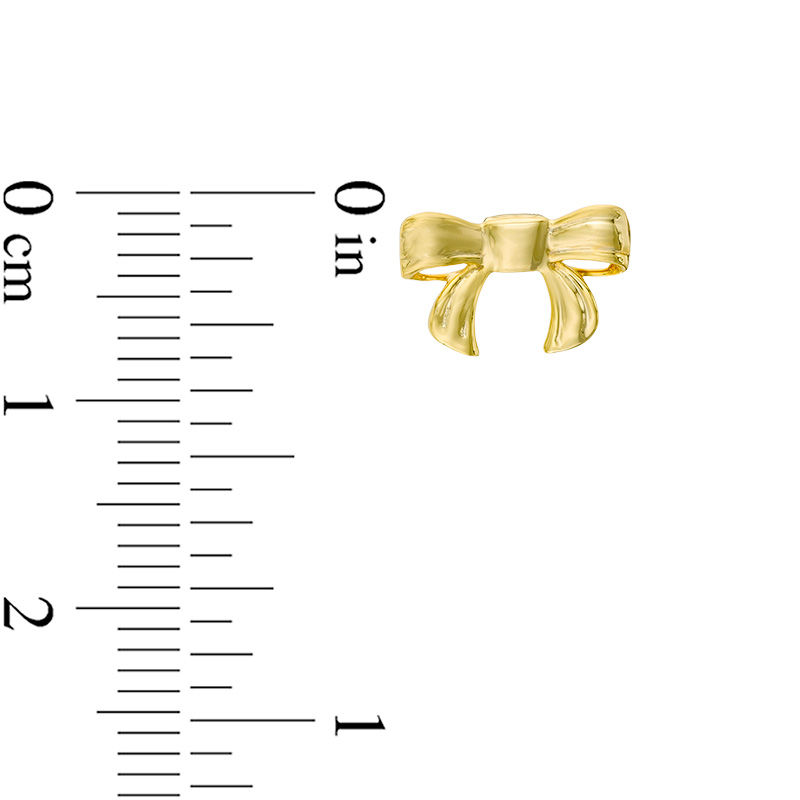 Main Image 2 of Bow Stud Earrings in 10K Gold