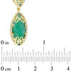 Thumbnail Image 2 of Julianna B™ Green Chalcedony and 0.37 CT. T.W. Diamond Bracelet in Sterling Silver with 18K Gold Plate - 8.0"