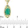 Thumbnail Image 3 of Julianna B™ Green Chalcedony and 0.37 CT. T.W. Diamond Bracelet in Sterling Silver with 18K Gold Plate - 8.0"