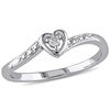 Thumbnail Image 0 of Diamond Accent Heart Promise Ring in Sterling Silver