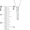 Thumbnail Image 2 of Sirena™ 0.10 CT. T.W. Diamond Three Stone Spiral Pendant in 14K White Gold