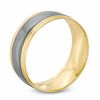 Thumbnail Image 2 of 8.0mm Comfort Fit Wedding Band in 10K Gold with Black Rhodium