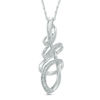 Thumbnail Image 0 of Diamond Accent Twist Pendant in Sterling Silver