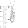 Thumbnail Image 1 of Diamond Accent Twist Pendant in Sterling Silver