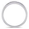 Thumbnail Image 3 of 0.10 CT. T.W. Diamond Vintage-Style Anniversary Band in 10K White Gold