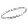 Thumbnail Image 0 of Diamond Accent Nine Stone Anniversary Band in 10K White Gold