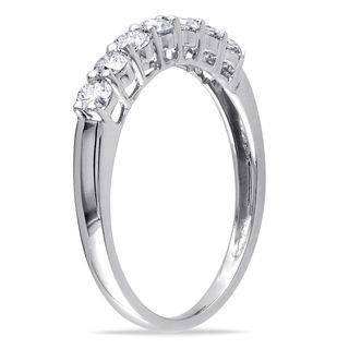 0.49 CT. T.W. Diamond Seven Stone Anniversary Band in 10K White Gold