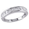 Thumbnail Image 0 of 0.99 CT. T.W. Diamond Channel-Set Anniversary Band in 14K White Gold