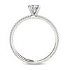 Thumbnail Image 3 of 0.75 CT. T.W. Diamond Double Row Engagement Ring in 14K White Gold