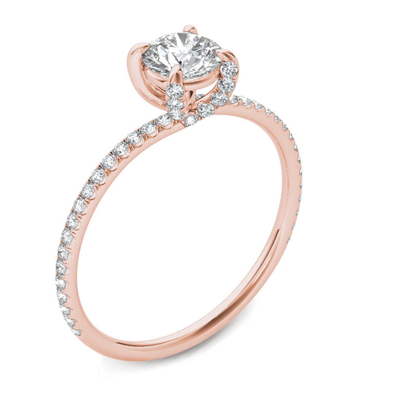 0.75 CT. T.W. Diamond Engagement Ring in 14K Rose Gold