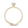 Thumbnail Image 2 of 0.75 CT. T.W. Diamond Double Row Engagement Ring in 14K Gold