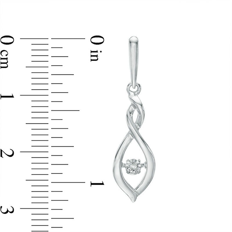 Unstoppable Love™ Diamond Accent Twist Infinity Pendant and Drop Earrings Set in Sterling Silver