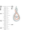 Thumbnail Image 3 of Unstoppable Love™ 0.25 CT. T.W. Diamond Infinity Pendant and Earrings Set in Sterling Silver and 10K Rose Gold