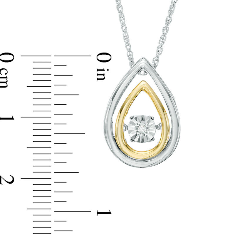 Unstoppable Love™ Diamond Accent Teardrop Pendant and Drop Earrings Set in Sterling Silver and 10K Gold