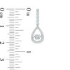 Thumbnail Image 2 of Unstoppable Love™ 0.50 CT. T.W. Diamond Linear Teardrop Pendant and Drop Earrings Set in 10K White Gold
