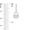 Thumbnail Image 3 of Unstoppable Love™ 0.50 CT. T.W. Diamond Linear Teardrop Pendant and Drop Earrings Set in 10K White Gold