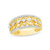 0.37 CT. T.W. Diamond Sideways Heart Ring in 10K Gold