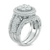 Thumbnail Image 1 of 2.45 CT. T.W. Composite Diamond Frame Multi-Row Bridal Set in 10K White Gold