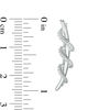 Thumbnail Image 1 of 0.18 CT. T.W. Diamond Wrap Crawler Earrings in Sterling Silver