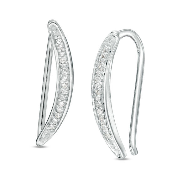 Crawler earrings silver sales