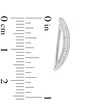 Thumbnail Image 2 of Diamond Accent Curved Crawler Earrings in Sterling Silver