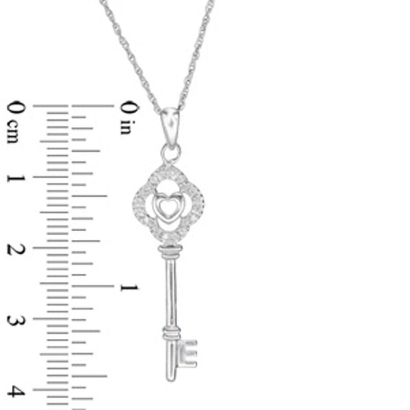 Browse Stylish Designs of Sterling Silver Heart Key Pendant Online - J.H.  Breakell and Co.