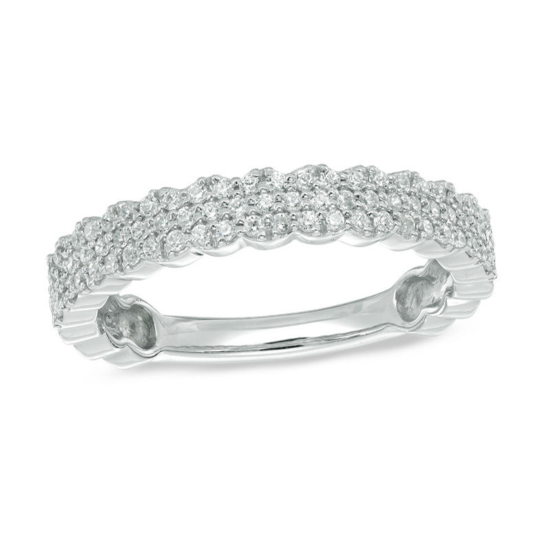 Main Image 1 of 0.40 CT. T.W. Diamond Anniversary Band in 10K White Gold