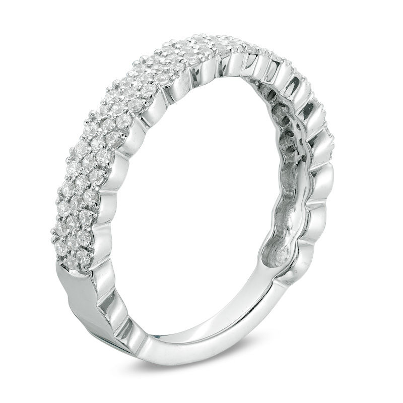 Main Image 2 of 0.40 CT. T.W. Diamond Anniversary Band in 10K White Gold