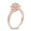 Thumbnail Image 1 of 0.45 CT. T.W. Diamond Double Frame Engagement Ring in 10K Rose Gold