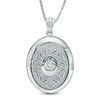 Thumbnail Image 1 of Unstoppable Love™ 0.12 CT. T.W. Diamond Vintage-Style Oval Locket in Sterling Silver