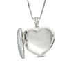 Unstoppable Love™ 0.05 CT. T.W. Diamond Triple Heart Locket in Sterling Silver