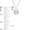 Thumbnail Image 2 of Unstoppable Love™ Diamond Accent Teardrop Frame Pendant in 10K White Gold
