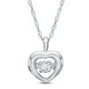 Unstoppable Love™ Diamond Accent Heart Outline Pendant in 10K White Gold
