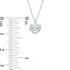 Thumbnail Image 1 of Unstoppable Love™ Diamond Accent Heart Outline Pendant in 10K White Gold