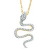 Thumbnail Image 0 of 0.09 CT. T.W. Diamond Snake Pendant in 10K Gold