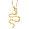 Thumbnail Image 2 of 0.09 CT. T.W. Diamond Snake Pendant in 10K Gold