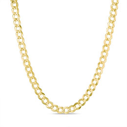 Men's 4.7mm Curb Chain Necklace in Solid 14K Gold - 24"