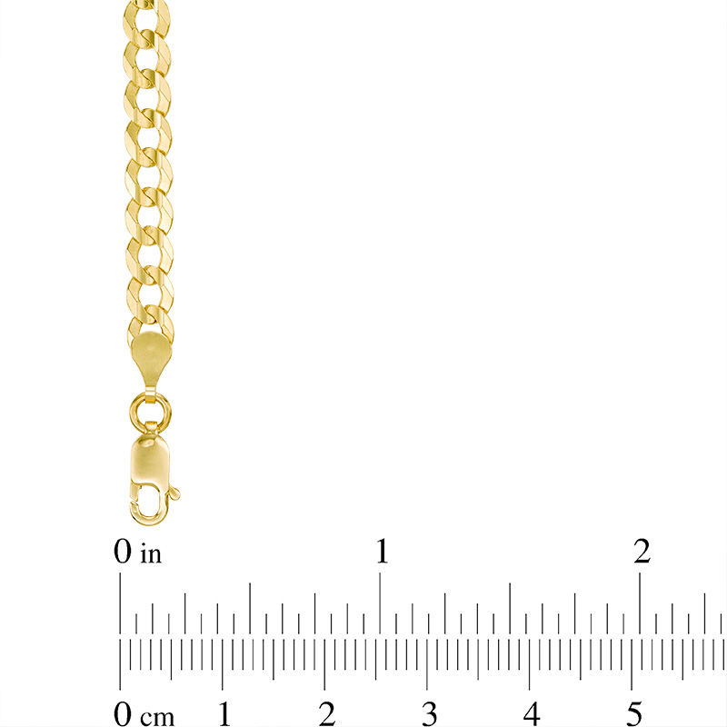 Main Image 2 of Men's 4.7mm Curb Chain Necklace in Solid 14K Gold - 24"
