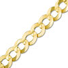 Thumbnail Image 1 of Men's 7.0mm Curb Chain Bracelet in Solid 14K Gold - 8.5"