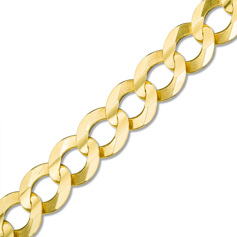 Men's 7.0mm Curb Chain Bracelet in Solid 14K Gold - 8.5"|Peoples Jewellers