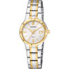 Thumbnail Image 0 of Ladies' Citizen Quartz Two-Tone Watch with White Dial (Model: EU6024-59A)