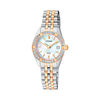 Ladies' Citizen Crystal Accent Two-Tone Watch with Mother-of-Pearl Dial (Model: EU6064-54D)