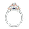 Vera Wang Love Collection 1.20 CT. T.W. Princess-Cut Diamond Double Frame Engagement Ring in 14K Two-Tone Gold
