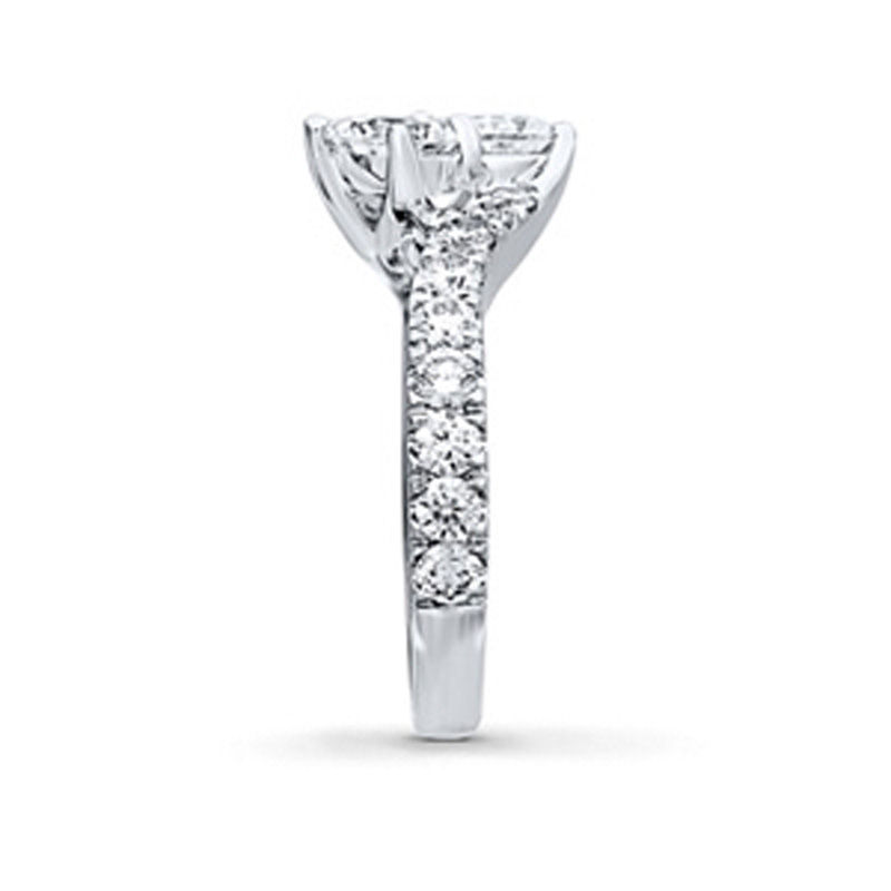 Ever Us™ 3.00 CT. T.W. Two-Stone Diamond Bypass Ring in 14K White Gold (H-I/I2)