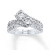 Thumbnail Image 3 of Ever Us™ 3.00 CT. T.W. Two-Stone Diamond Bypass Ring in 14K White Gold (H-I/I2)