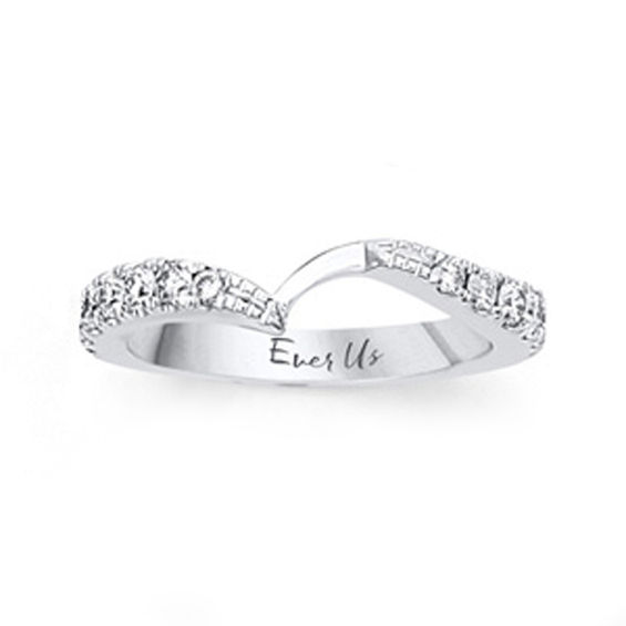 Ever Us™ CT. T.W. Diamond Contour Band in 14K White Gold (H-I/I2